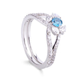 Blue Love Duo Ring