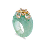 Green Stone Maharani Ring