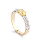 Yellow Oval Love Band