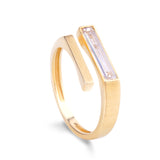 Elongated Baguette Ring