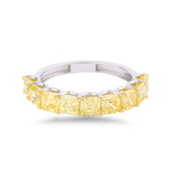 Yellow Asscher Ring