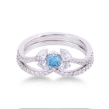 Blue Love Duo Ring