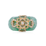 Green Stone Maharani Ring