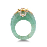 Green Stone Maharani Ring