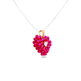 50 Pointer Heart and Ruby Heart Pendant