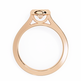 Bezel Setting 0.64 ct Round Diamond Ring