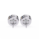 Bezel set Round Diamond Studs