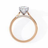 1.8 ct Cushion with Side Diamond Ring