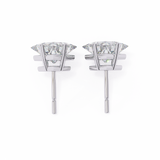 2.40 TCW Princess Diamond Studs