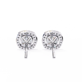 Cushion Halo Studs
