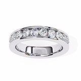 1.01 TCW Round Diamond Channel Setting Band