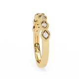 Radiant Wave Round Diamond Eternity Band