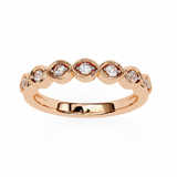 Radiant Wave Round Diamond Eternity Band