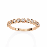 Bezel  Setting Round Diamond Band