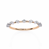 0.11 TCW Round Diamond Band