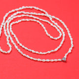 50 Pointers White Double Layered Necklace