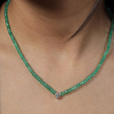 50 pointers Heart Green Necklace / Bracelet