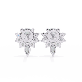 Round and Marquise Classic Earrings