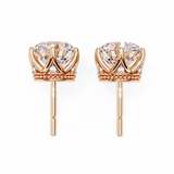 6 Prong Setting Round Diamond Studs