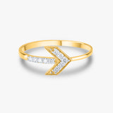 Arrow Diamond Gold Ring