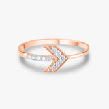 Arrow Diamond Gold Ring