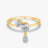 Clover Diamond Stacking Ring