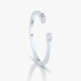 Modern Baguette Open Ring