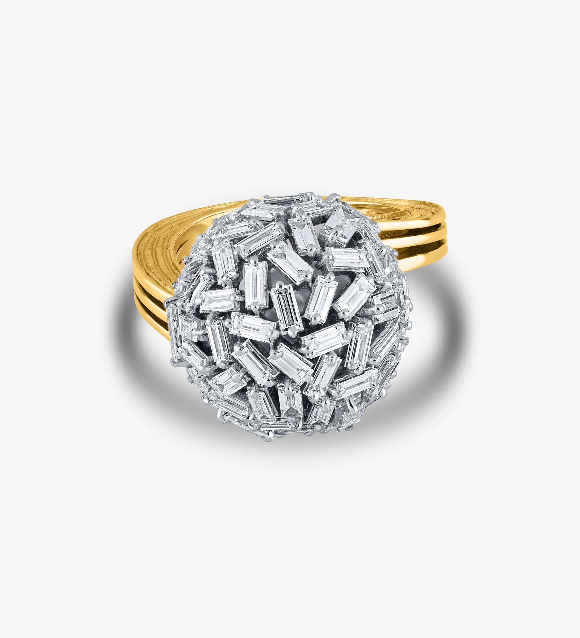 Baguette Spherical Ring
