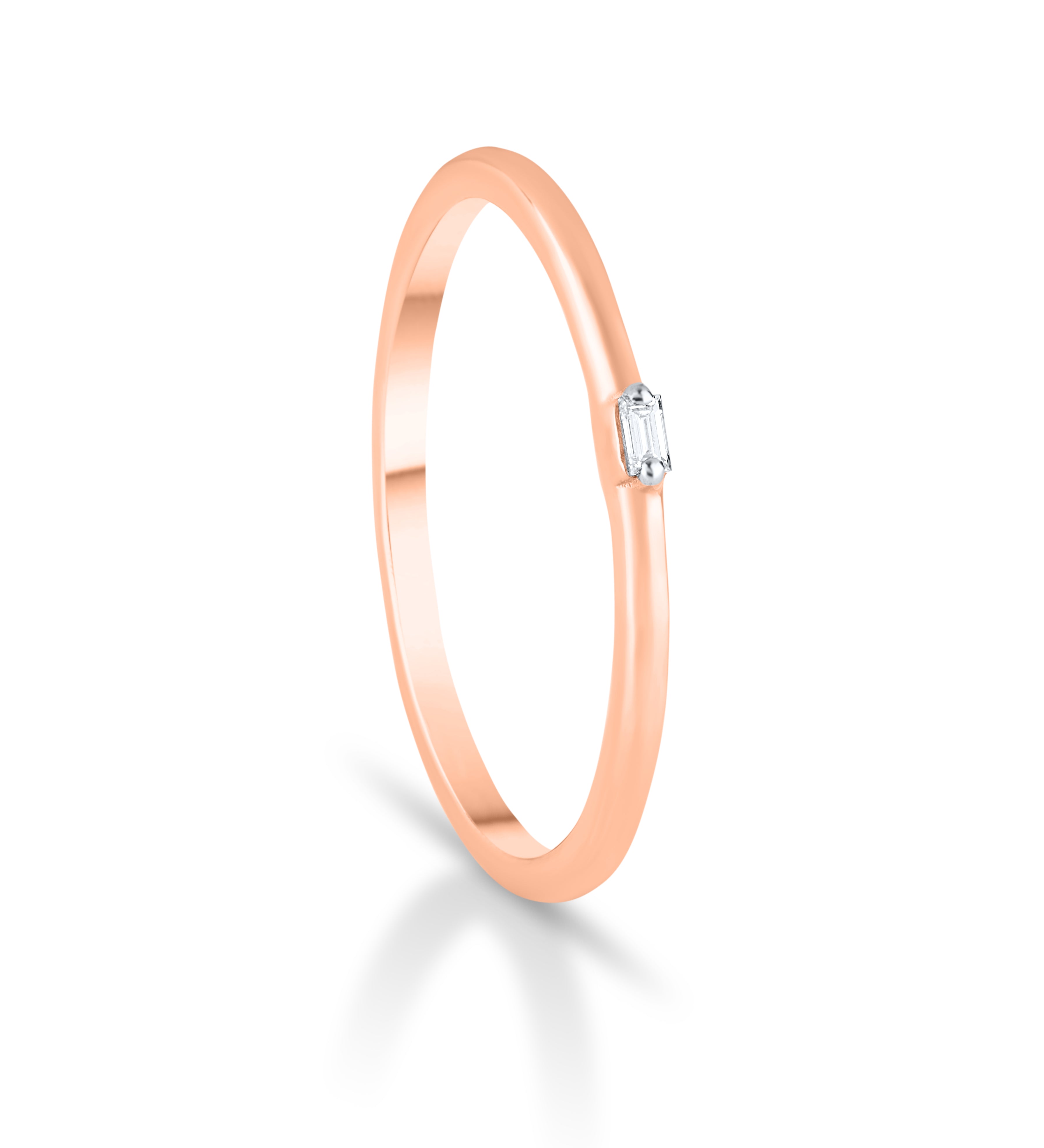 Solo Baguette Gold Band