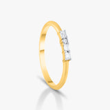 Triple Baguette Spark Ring