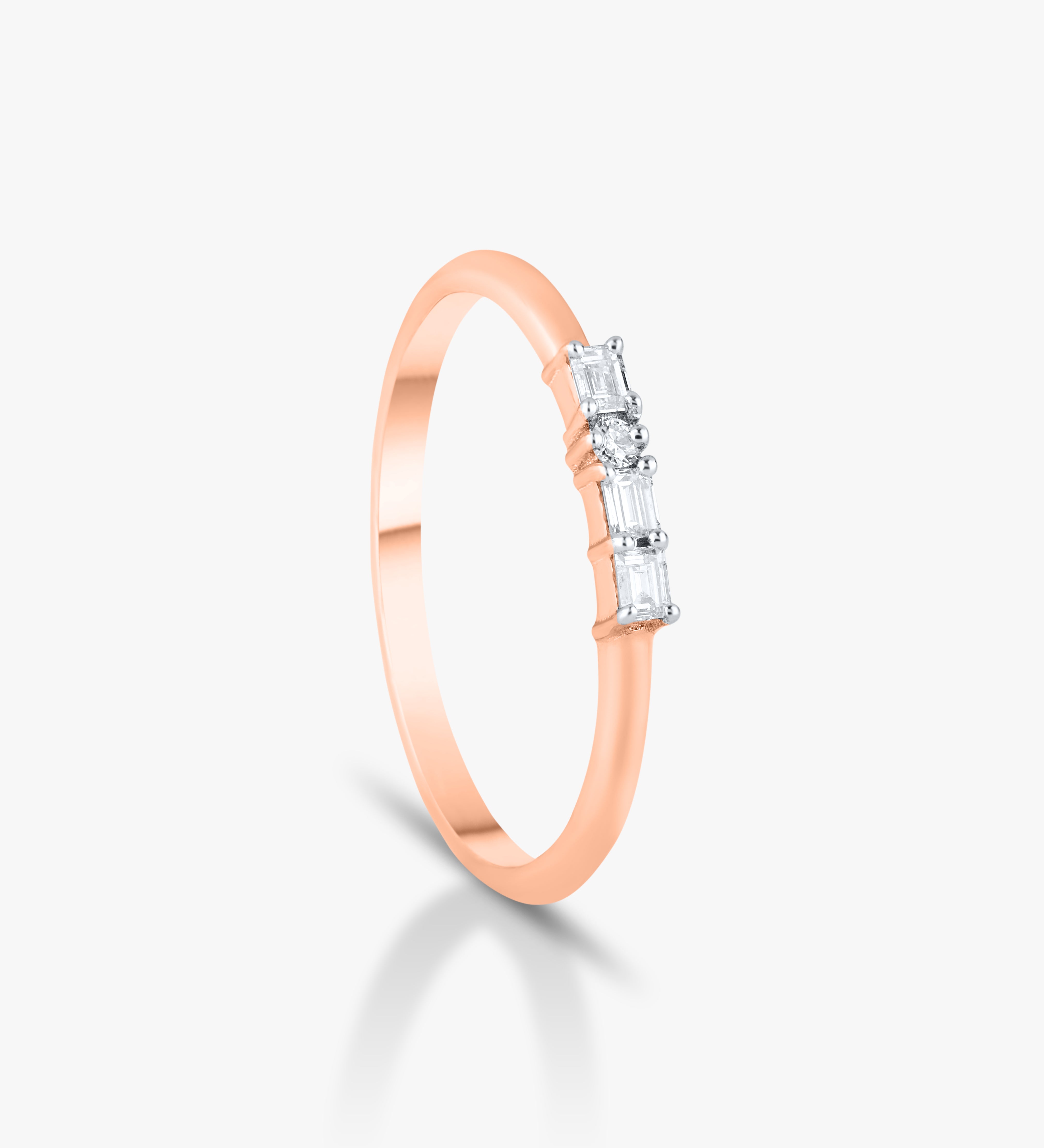 Triple Baguette Spark Ring