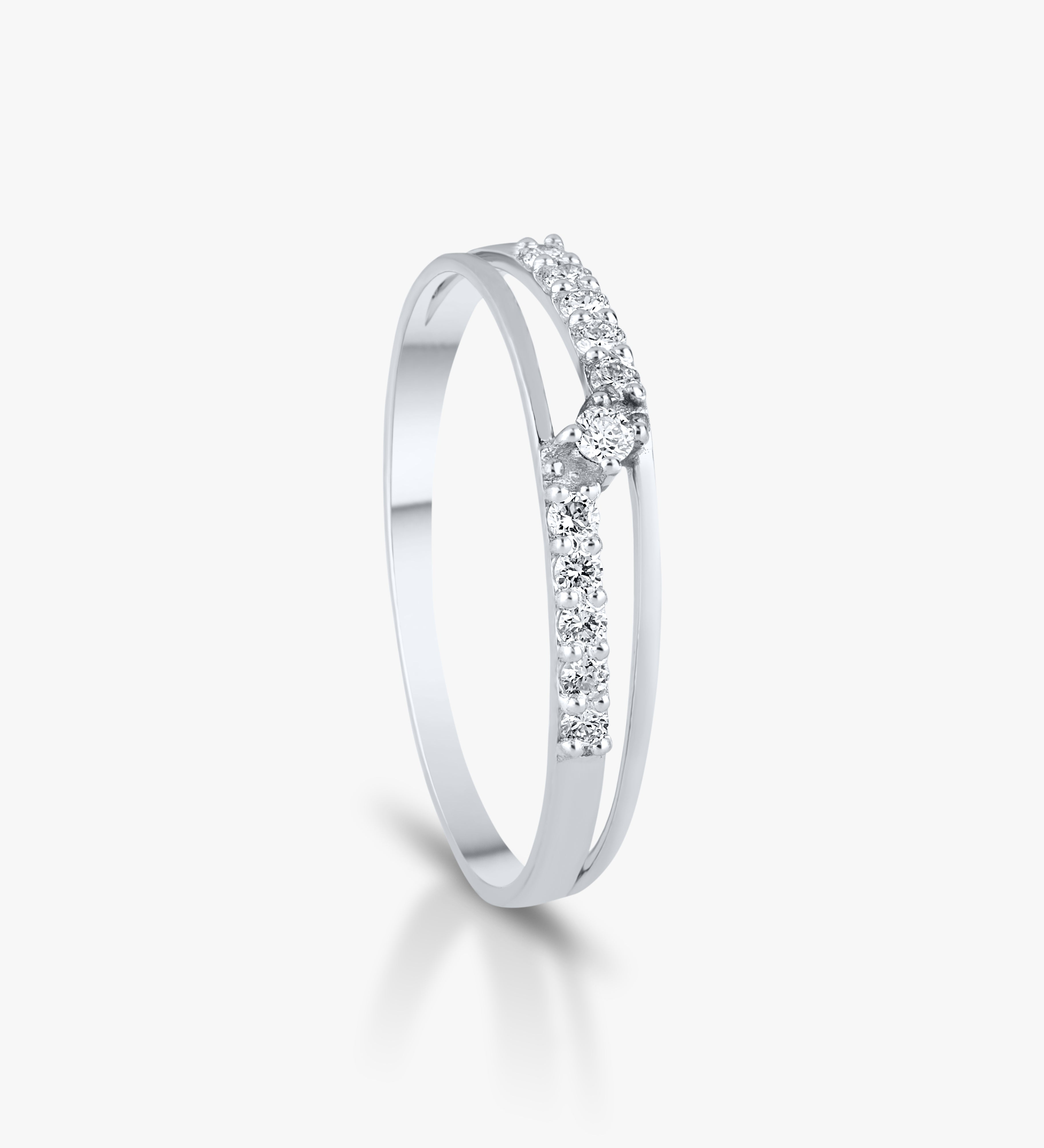 Curved Diamond Band