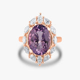 Amethyst Love Ring