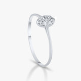  Oval Cluster Ring