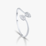 Infinity Pear Ring