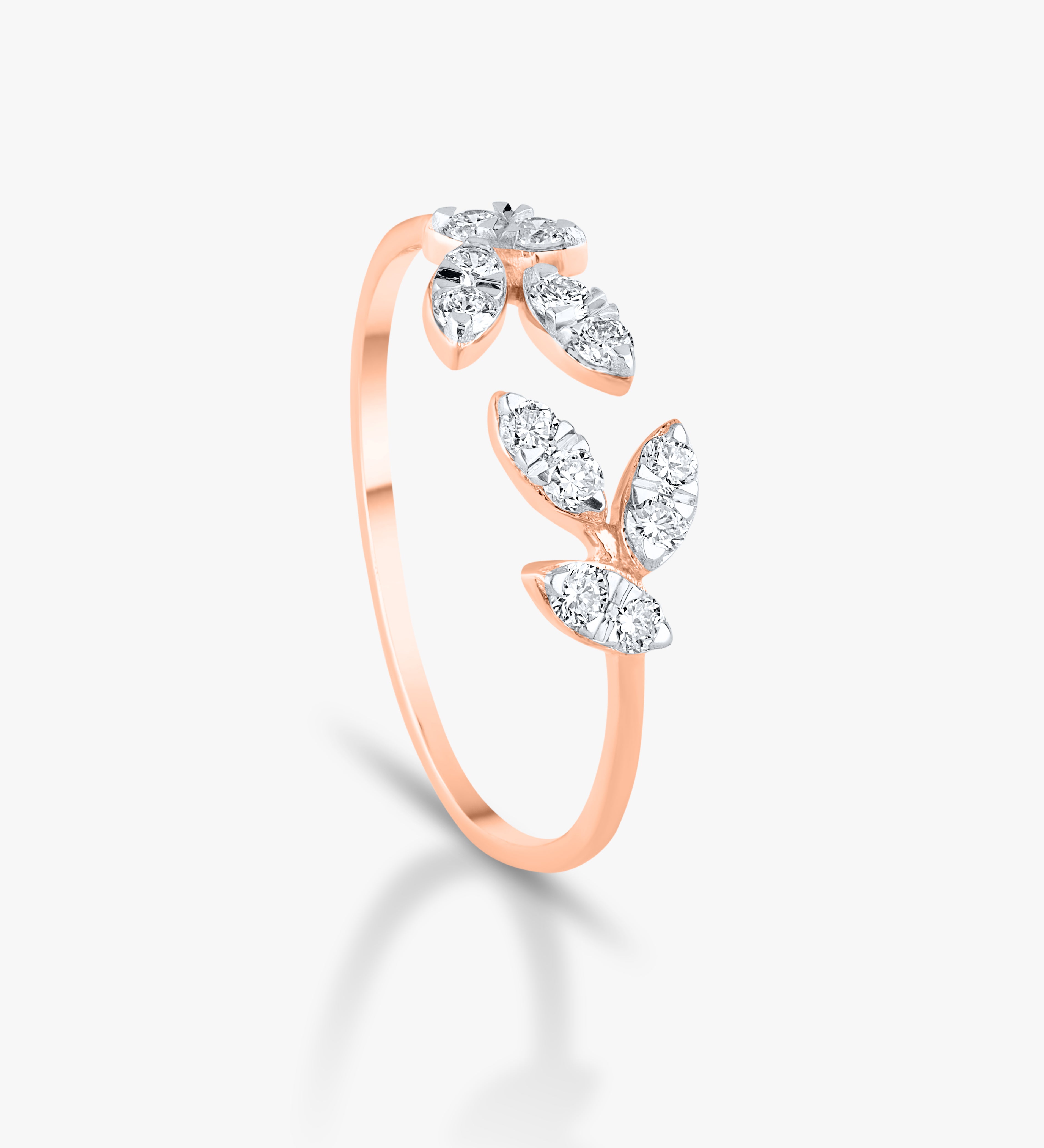 Floral Cluster Diamond Ring
