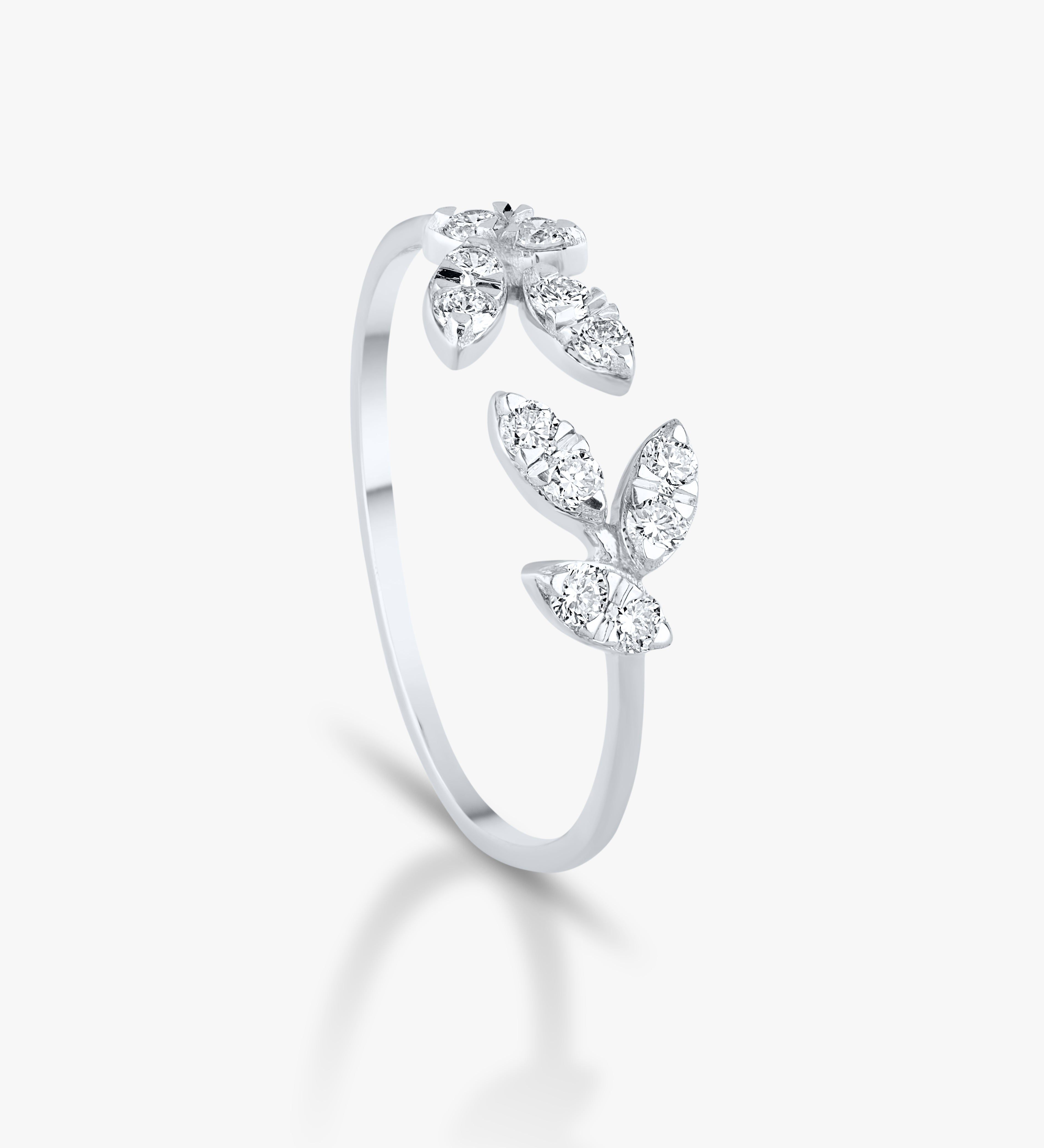 Floral Cluster Diamond Ring