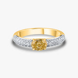 Yellow Oval Love Band