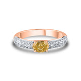 Yellow Oval Love Band