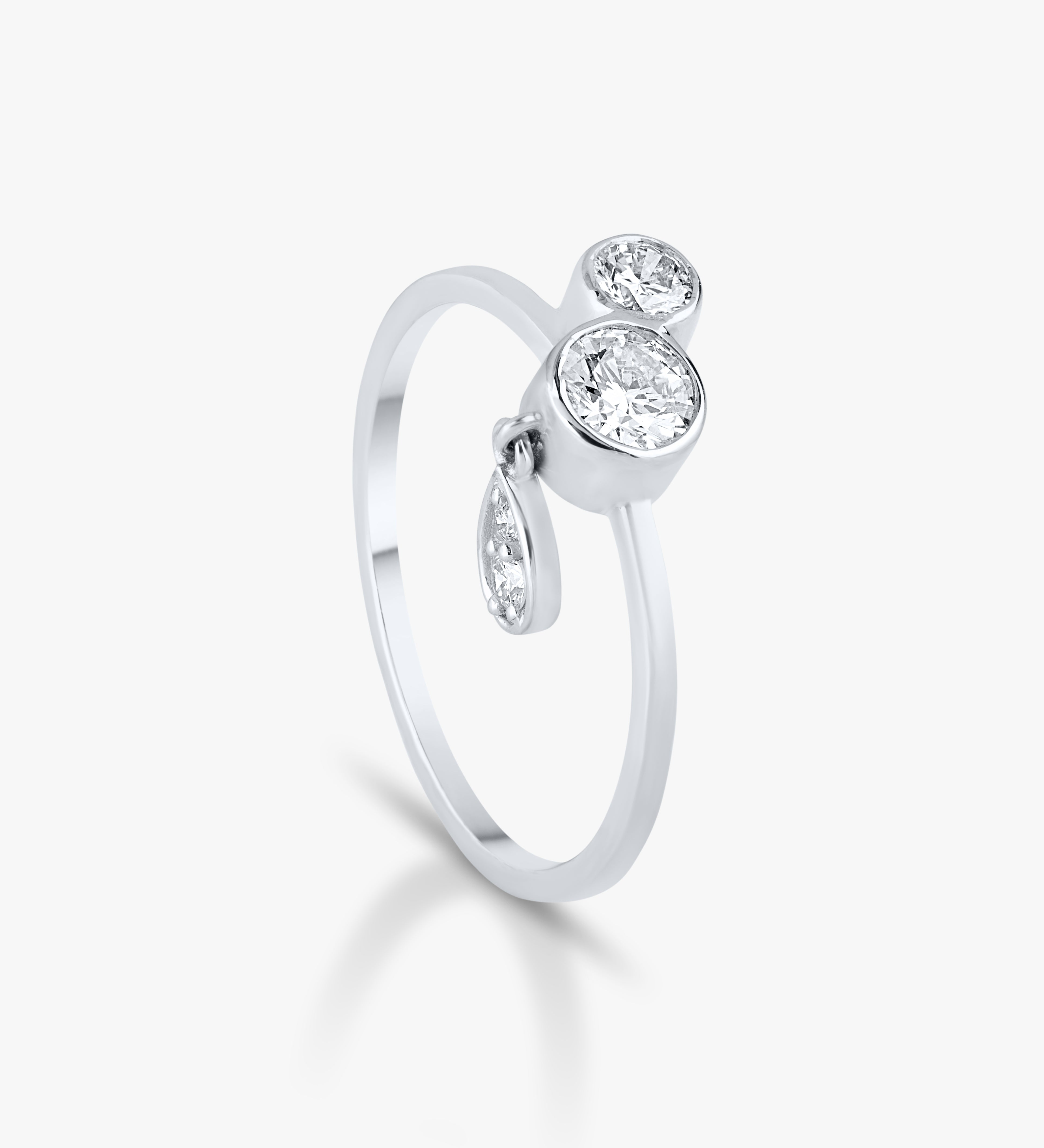 Clover Diamond Stacking Ring