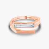 Elongated Baguette Ring