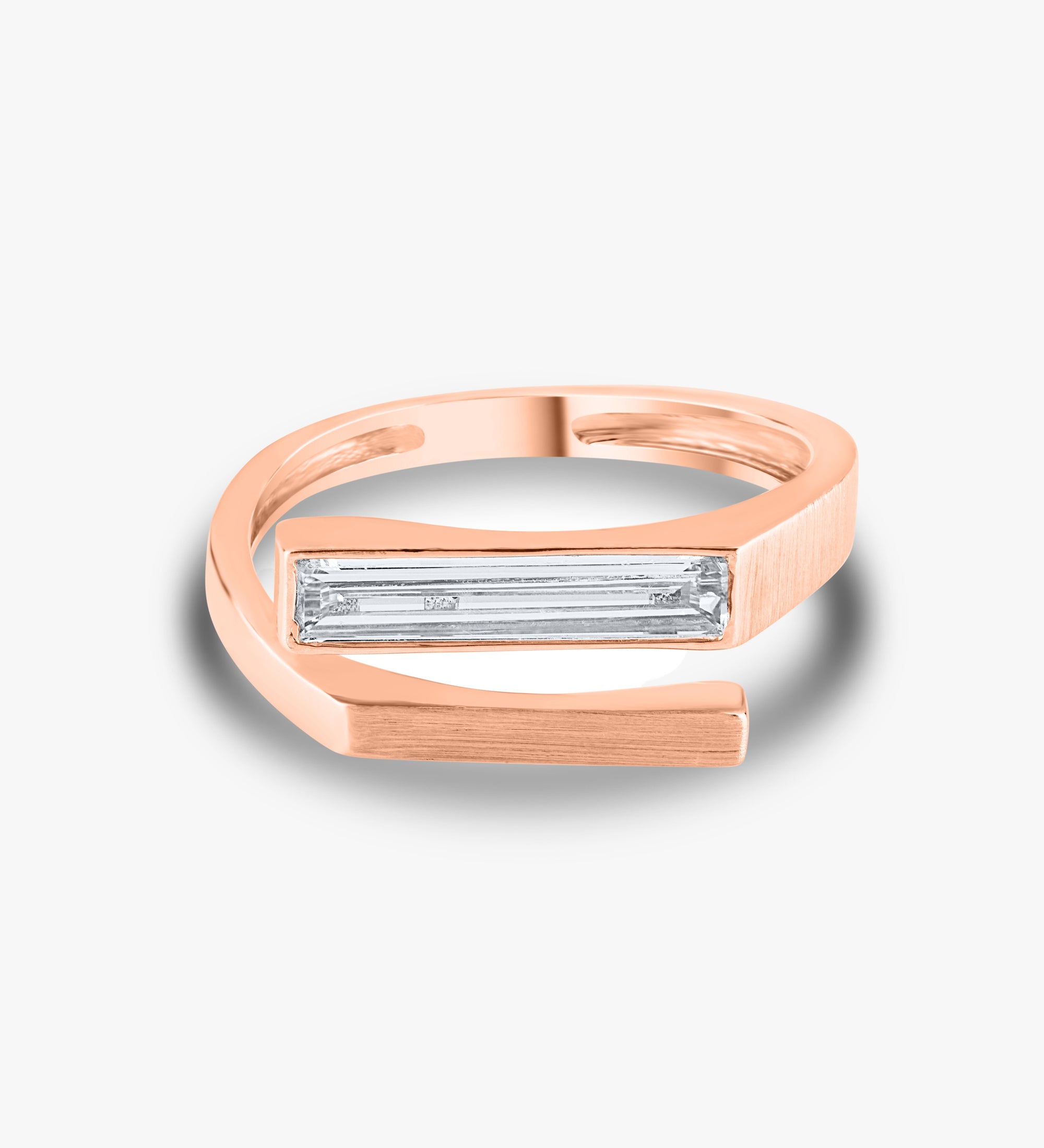 Elongated Baguette Ring