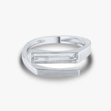 Elongated Baguette Ring