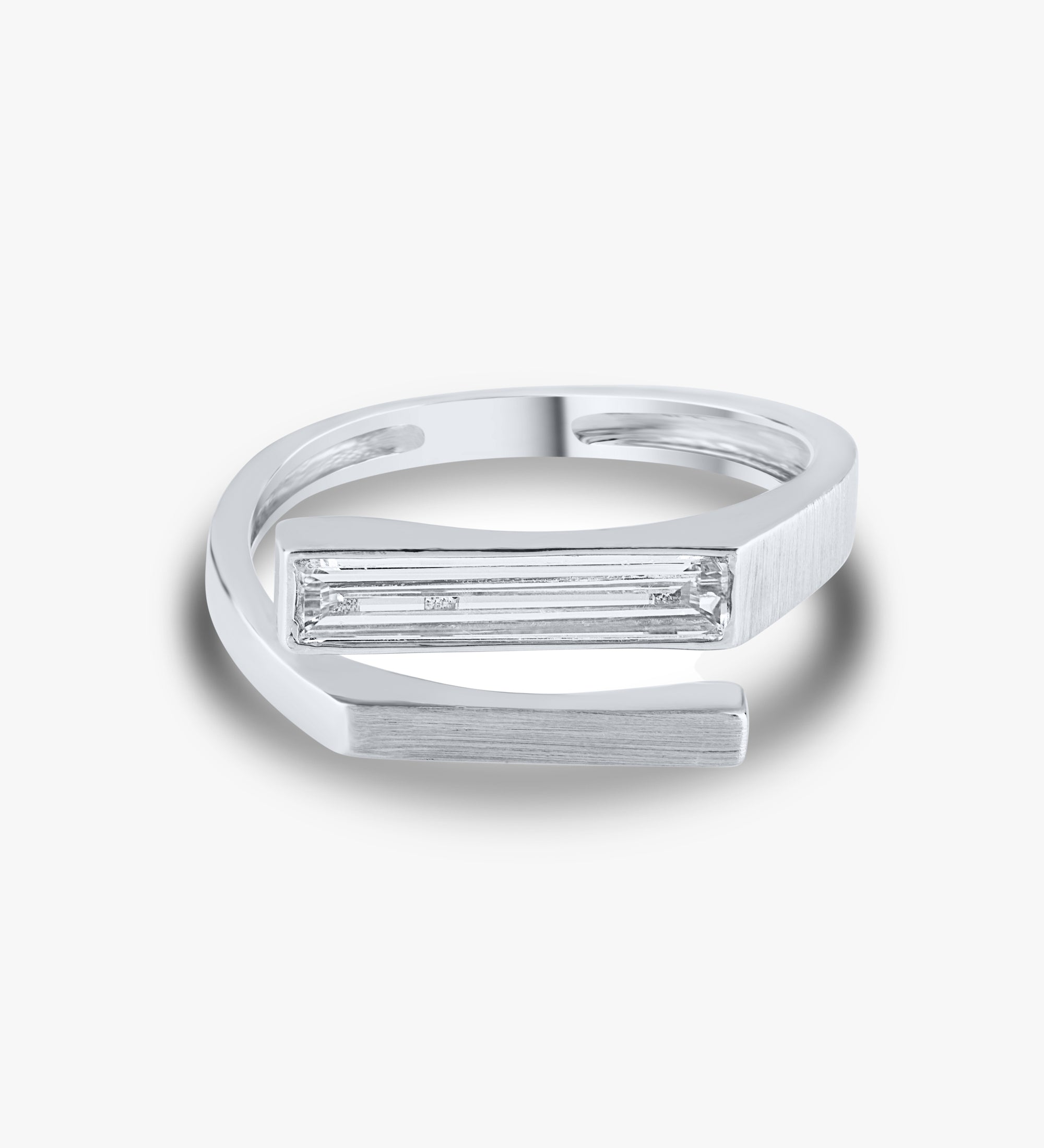 Elongated Baguette Ring