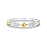 Yellow & White Diamond Ring