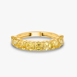 Yellow Asscher Ring