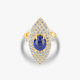 Blue Sapphire Evil eye Ring