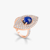 Blue Sapphire Evil eye Ring
