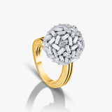 Baguette Spherical Ring
