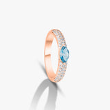 Blue Marquise Love Band